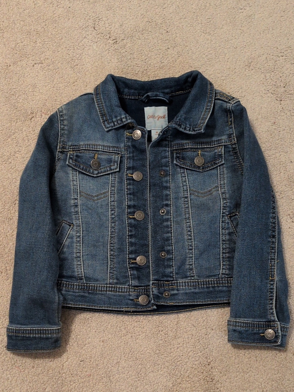 Cat & Jack - Girls' Classic Denim Jacket (Size 4T)